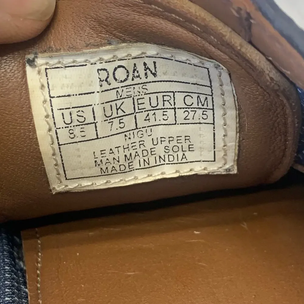 Roan Bed Stu Mens 8.5 Brown Leather Oxford WingTip Brogue Casual Dress Shoes